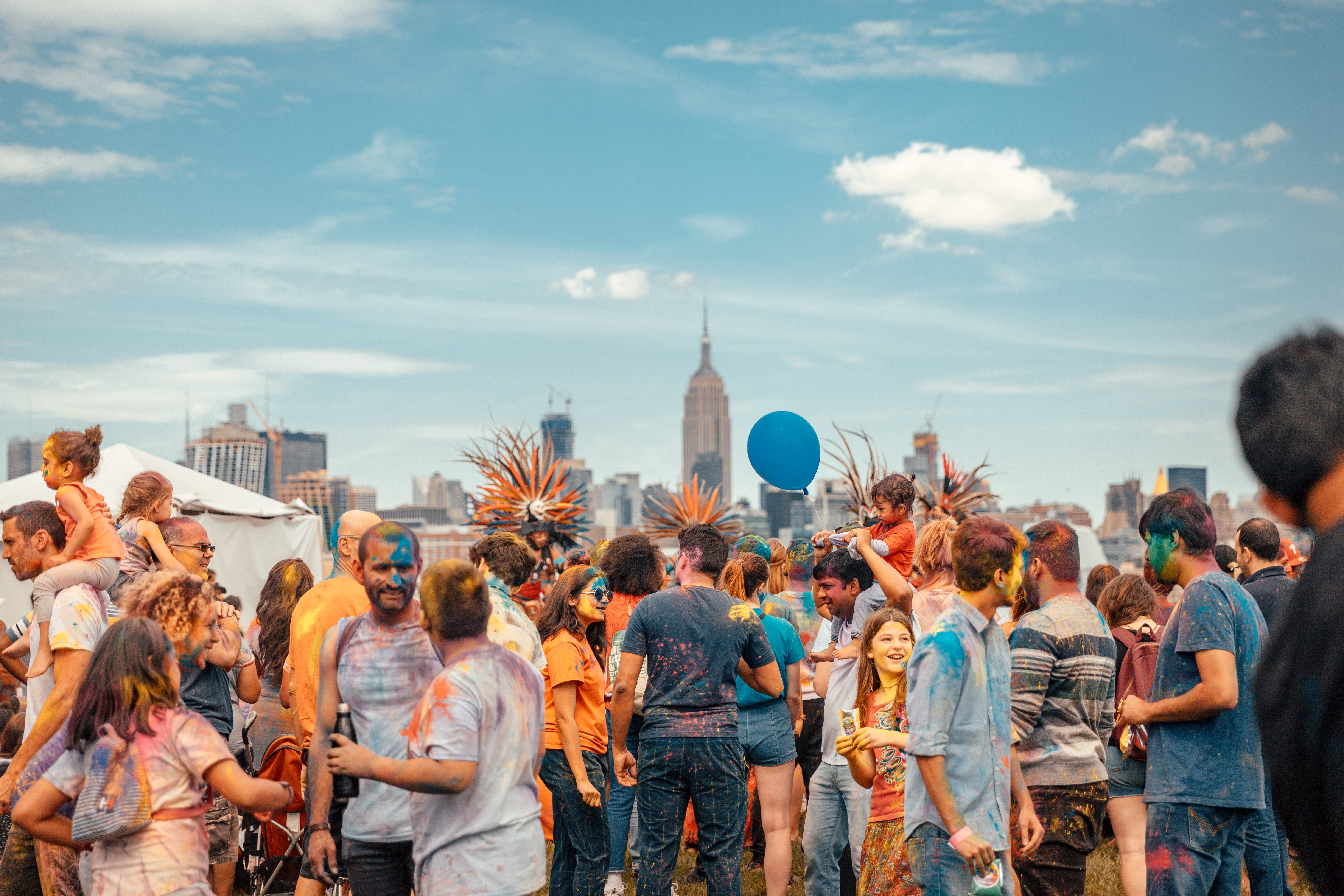 Colour festival in the city
